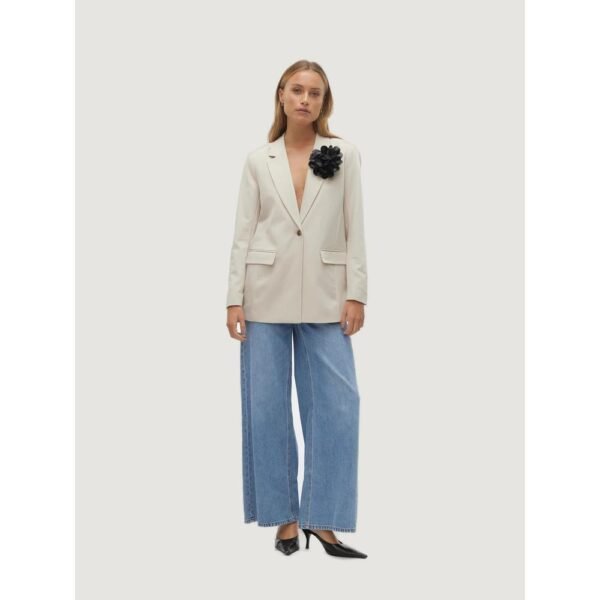 4775358.jpeg Beige Polyester Suits & Blazer