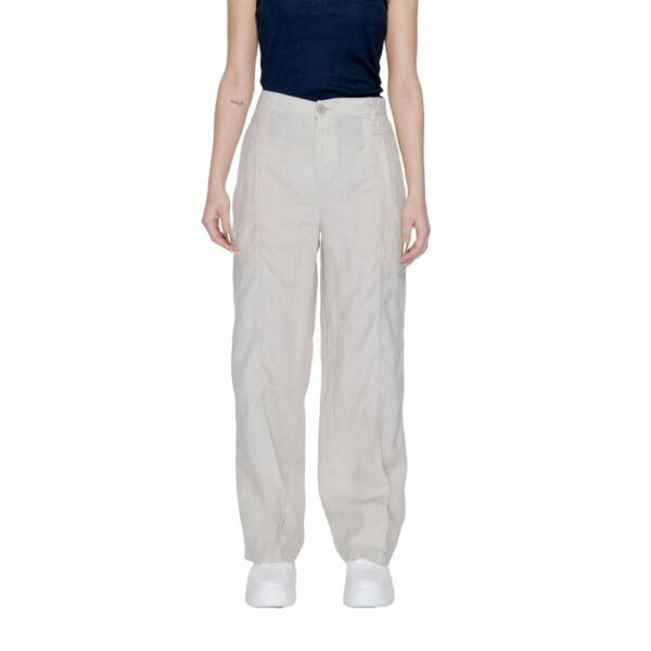4778993.jpeg Beige Linen Jeans & Pant
