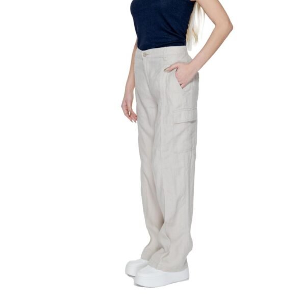 4779003.jpeg Beige Linen Jeans & Pant