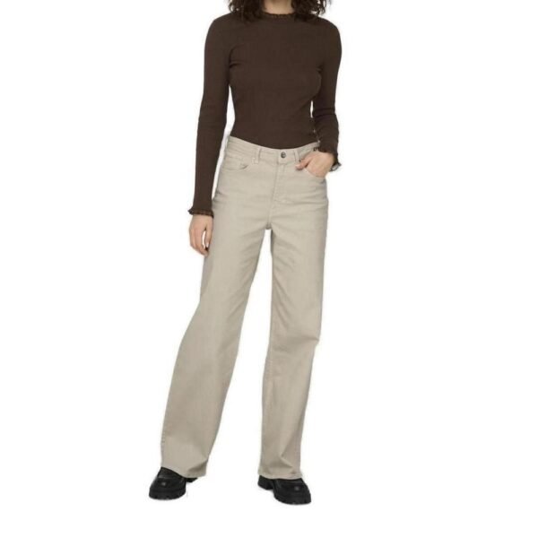 4779004.jpeg Beige Cotton Jeans & Pant