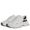 White Silver DAYMASTER Leather Sneakers Shoes
