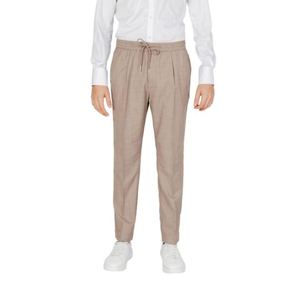 4786092.jpeg Beige Polyester Pant