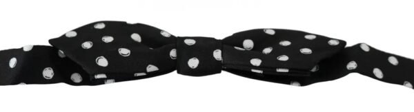 5932294-1.jpeg Black Polka Dots Adjustable Neck Bow Tie