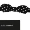 5932295.jpeg Black Polka Dots Adjustable Neck Bow Tie