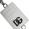 White Calf Leather Lanyard Logo Card Holder Wallet