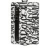 White Leather Lanyard Logo Print Card Holder Wallet