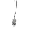 White Leather Lanyard Logo Print Card Holder Wallet