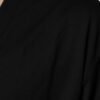Black Cotton Logo Vneck Short Sleeve T-shirt
