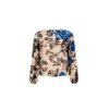 Blue Polyester Blouse