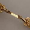 Gold Plated 925 Sterling Silver Crystal Collar Stop Brooch