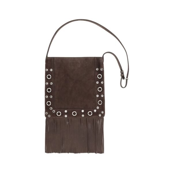 6158788-1.jpeg Suede leather Shoulder Bag