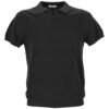 Black Cotton Polo Shirt