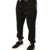 Black Camouflage Wool Jogger Sweatpants Pants