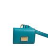 Green Logo Plaque Leather Gold Metal Strap Airpods Case