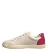 White Suede Leather Low Top Sneakers Shoes