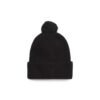 Black Alpaca Leather Caps Baseball Hat