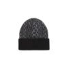 Black Alpaca Leather Caps Baseball Hat