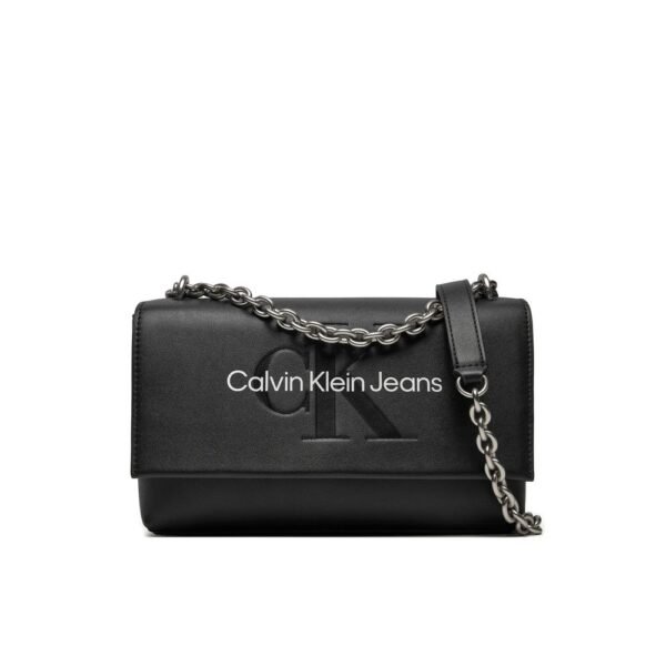 6237737.jpeg Black And White Artificial Leather Handbag