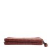 Bordeaux Croc Leather Logo Plaque Men Briefcase Bag