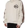 Beige Logo Applique Cotton Corduroy Full Zip Jacket