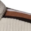 Beige Logo Applique Cotton Corduroy Full Zip Jacket