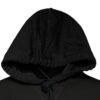 Black Cotton Hooded DG Shield Pullover Sweater