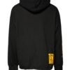 Black Cotton Hooded DG Shield Pullover Sweater