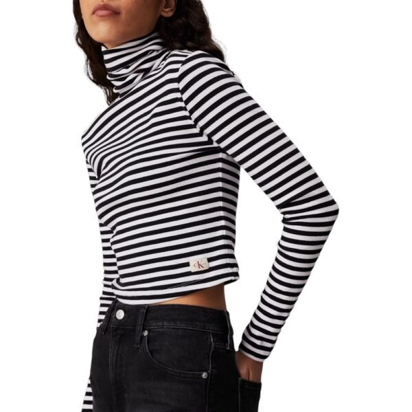 6281899.jpeg Black And White Cotton Tops & T-Shirt