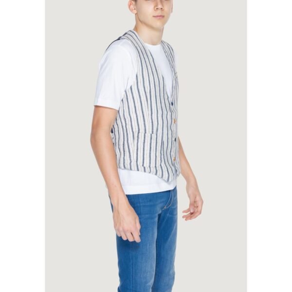 6285456.jpeg Beige Cotton Vest