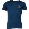 Blue Crown Bee Cotton Men Crew Neck T-shirt