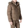Gray Polyamide Jackets & Coat