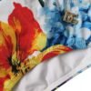 White Floral Print Swimsuit Bikini Bottom Swimwear