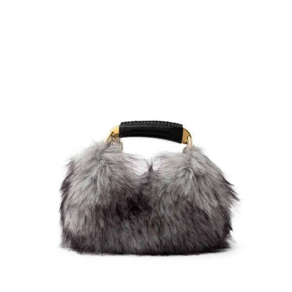 6382008.jpeg Gray Leather Handbag