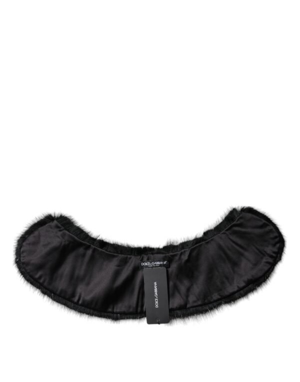 6432413.jpeg Black Fur Shawl Neck Wrap Cover Collar Scarf