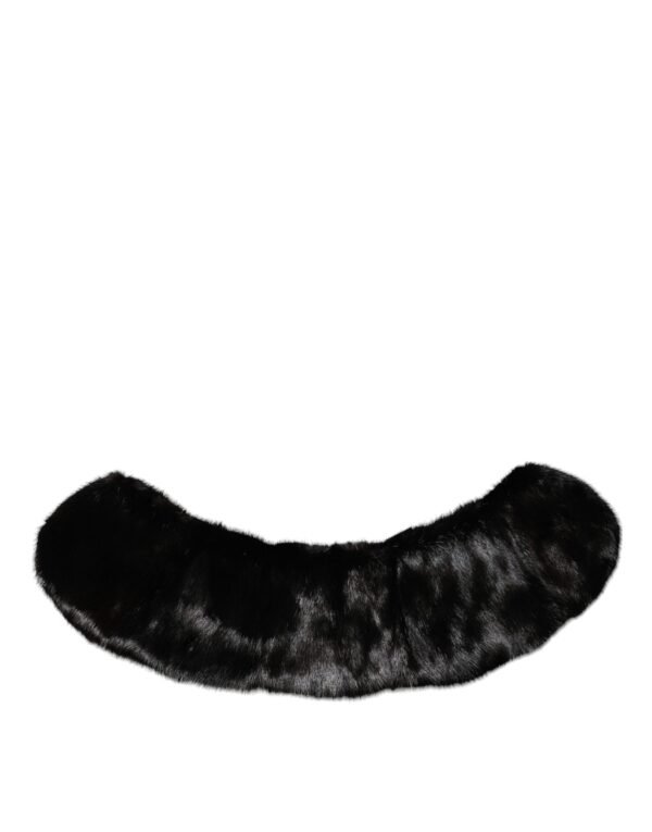 6432456.jpeg Black Fur Shawl Neck Wrap Cover Collar Scarf