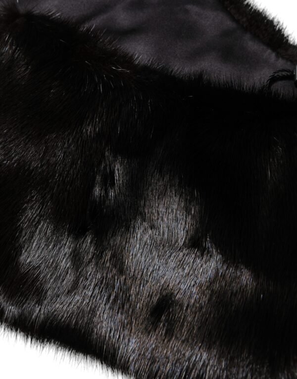 6432464.jpeg Black Fur Shawl Neck Wrap Cover Collar Scarf