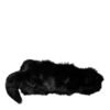 6432503.jpeg Black Fox Fur Neck Wrap Warmer Winter Scarf
