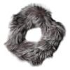 Gray Fox Fur Neck Wrap Warmer Winter Scarf
