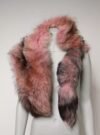 6432534.jpeg Pink Frost Fox Fur Neck Warmer Winter Scarf