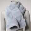 Powder Blue Mink Fur Neck Warmer Scarf