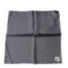 Gray Crown Logo Square Handkerchief Scarf