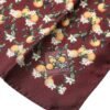 Maroon Oranges Silk Square Handkerchief Scarf