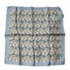Gray Oranges Silk Square Handkerchief Scarf
