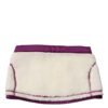 White Purple Cashmere Fleece Neck Warmer Scarf