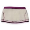 White Purple Cashmere Fleece Neck Warmer Scarf
