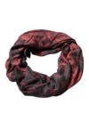 Black Red Floral Modal Wrap Shawl Scarf