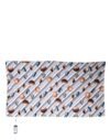 Multicolor Stripes Seashells Beach Towel