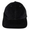Black Cotton 6 Panels Baseball Cap