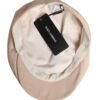 Beige Cotton Newsboy Capello Cabbie Hat