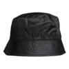 Black Cotton Wide Brim Bucket Hat